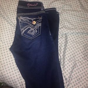hydraulic jeans with boot bottom