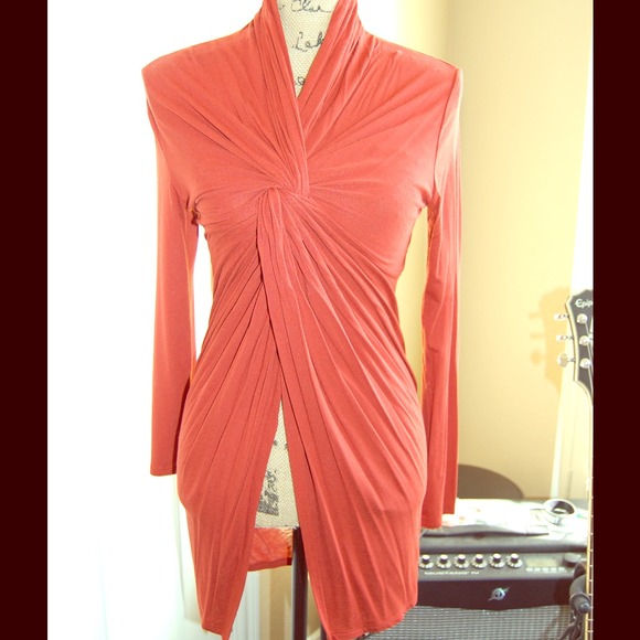 Sexy Orange Slit Dress/Top