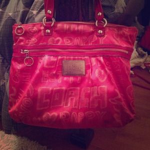 Coach poppy large purse