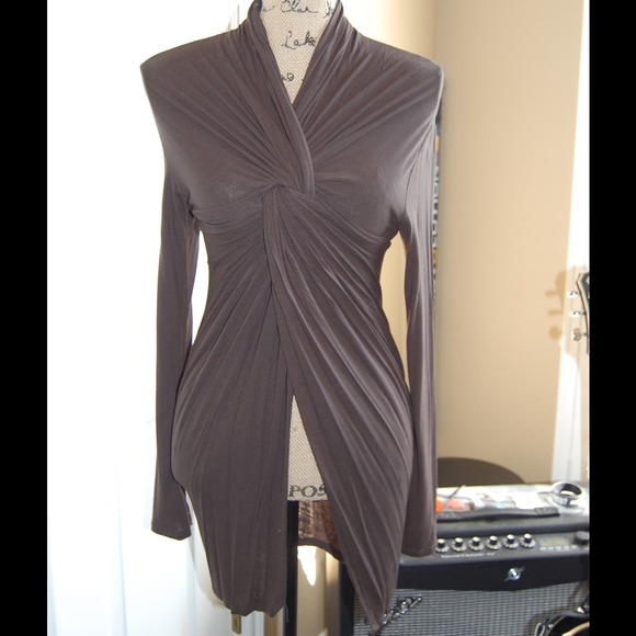 Sexy Black Slit Dress/Top in Small