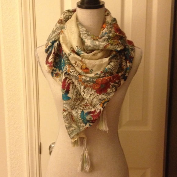 Johnny Was silk scarf