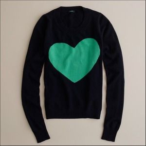 J. Crew Heart Sweater