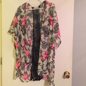 Lush floral kimono
