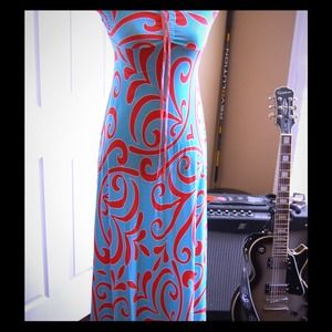 Cia.Maritima Bi-Color Long Dress in Small