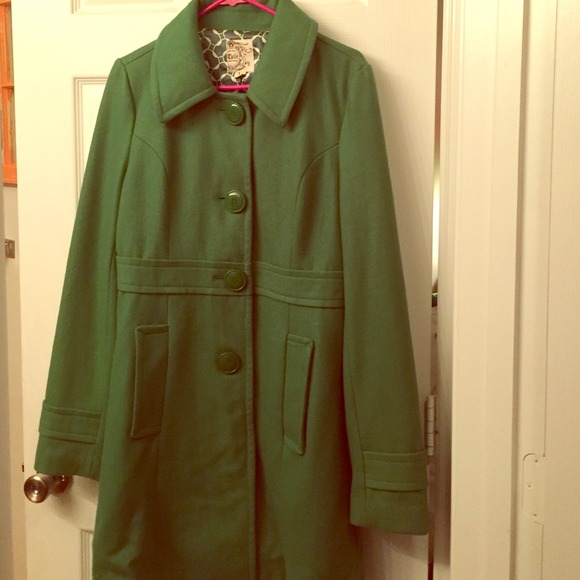 Green Tulle Peacoat