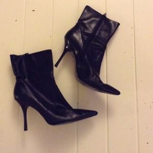 Guess by Marciano leather stiletto ankle boots. 8