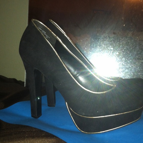 Black 4" Platform heels
