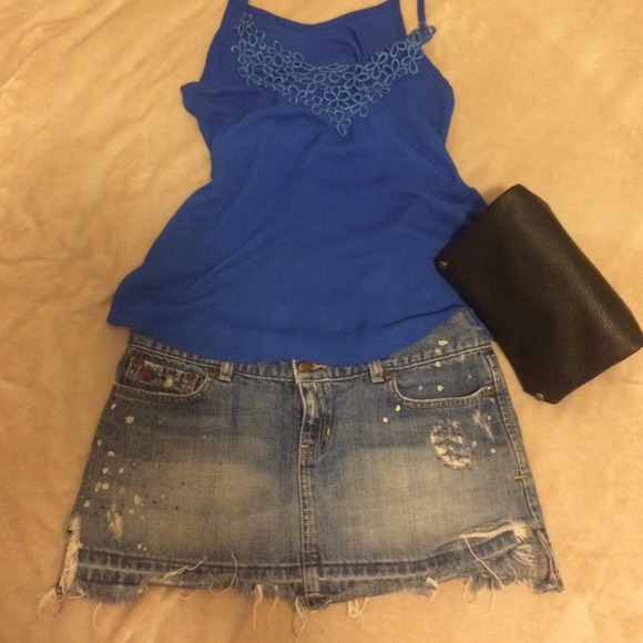 Abercrombie & Fitch Jean Mini Skirt