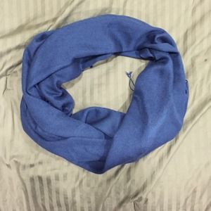 Navy blue silk/cashmere scarf