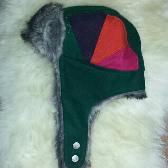 Kangol feastive multi colored fur hat - Picture 3 of 4
