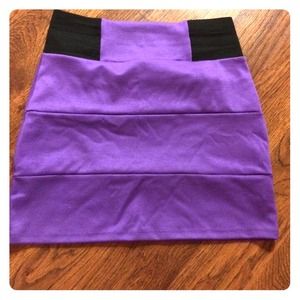 Purple banded skirt