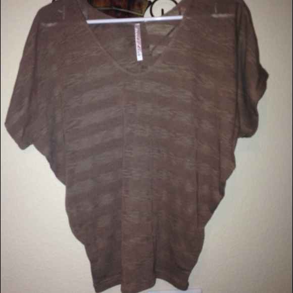 Beige dressy casual top