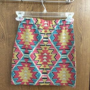 Tribal Bodycon Pencil Skirt