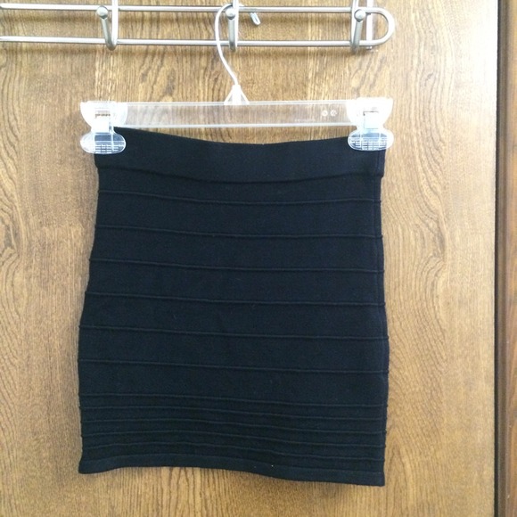 Black Bodycon Pencil Skirt
