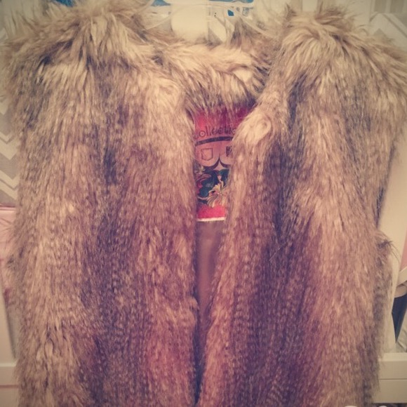 Faux fur vest
