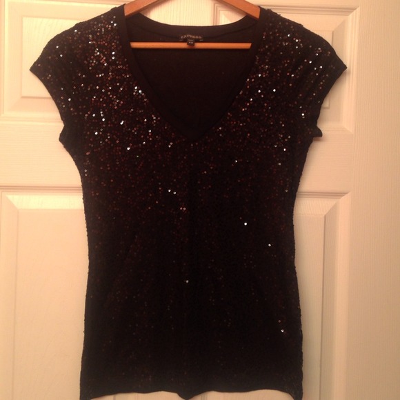 Express sparkly tee