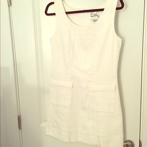 VINTAGE Lilly Pulitzer White Shift Dress