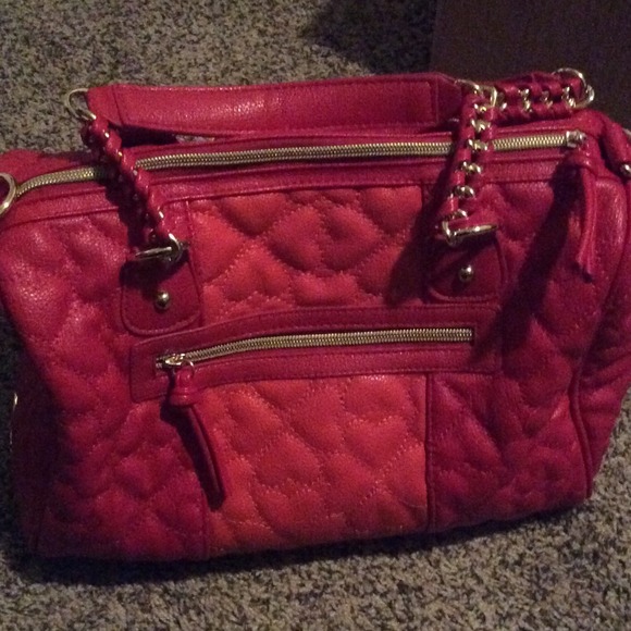 Pink and orange Betsy Johnson handbag