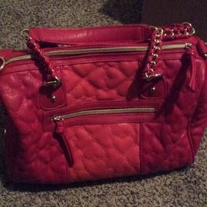 Pink and orange Betsy Johnson handbag