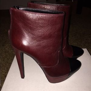 Red-black toe Jessica Simpson high heel boots
