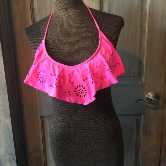 Pink swim top