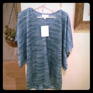 ALEXIS Denise v-neck poncho dress