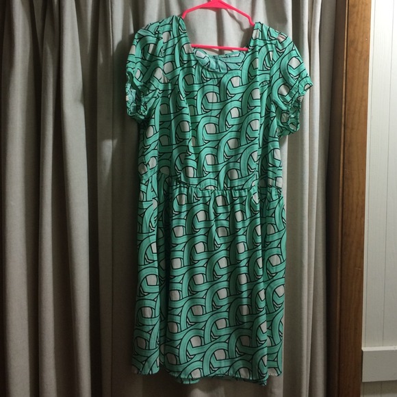 Aqua scatter dress!