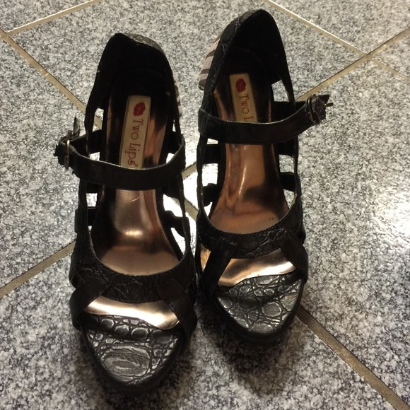 platform heels. 4 inch.