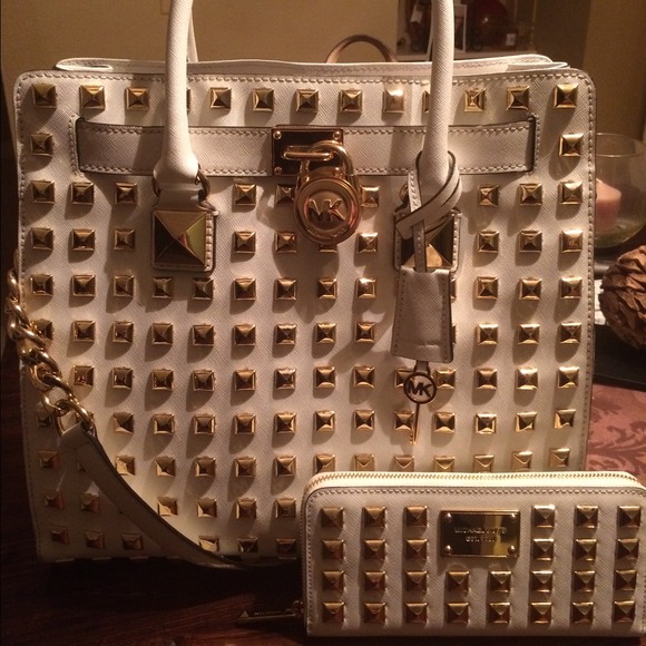 Michael Kors White Studded Hamilton