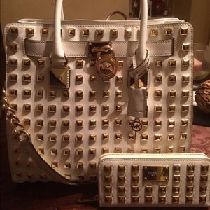 Michael Kors White Studded Hamilton