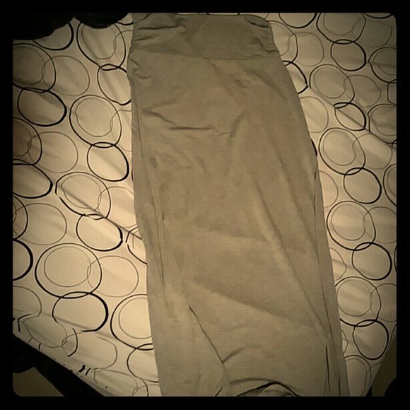 Grey maxi skirt