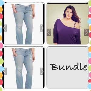 Bundle 2x torrid jeans and torrid top