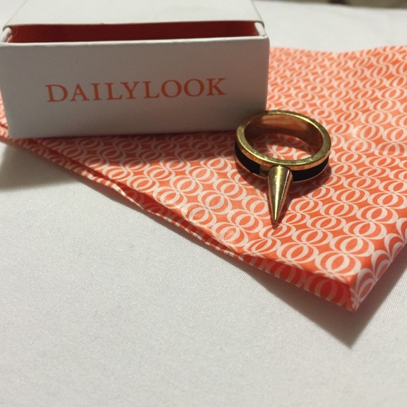 Gold and black ring