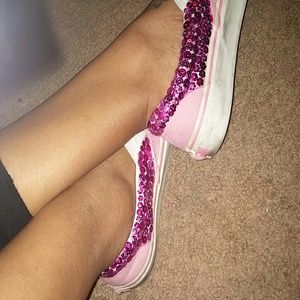 Custom pink vans