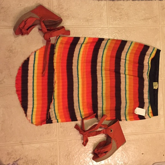 burnt orange wrap sandals