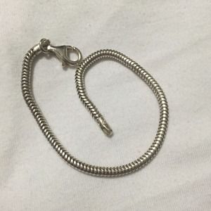 Pandora inspired sterling silver bracelet