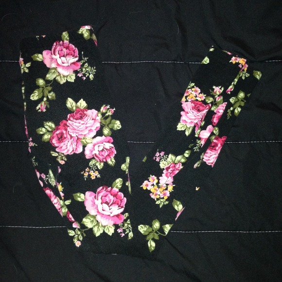 forever 21 floral print leggings