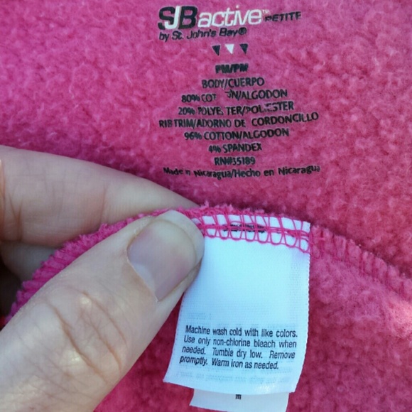 SOLD Petite Pink Athletic Hoodie - Picture 3 of 3
