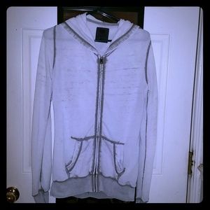 Cream Zip Up