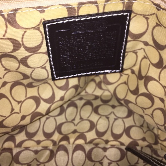 Brown patchwork Coach Purse! - Picture 3 of 4