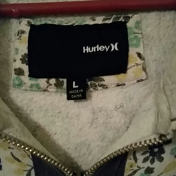 Floral Print Zip Up Sweatshirt - Picture 2 of 4