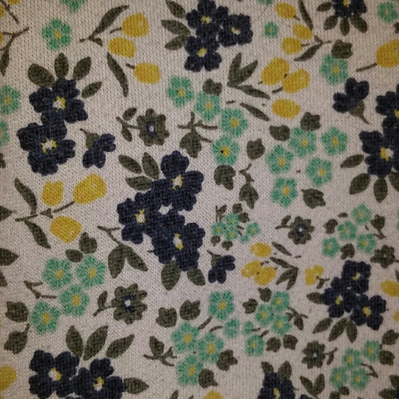 Floral Print Zip Up Sweatshirt - Picture 3 of 4