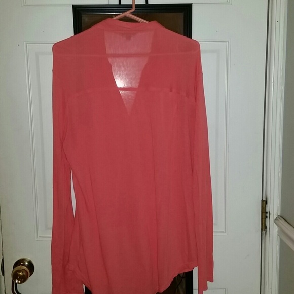 Nordstrom Coral Button Up - Picture 3 of 4