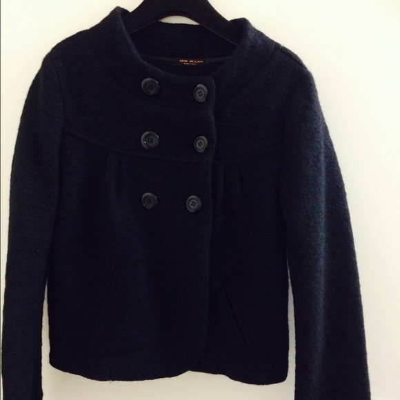 Cozy black wool coat