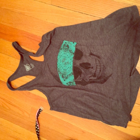 Skull loose tank top
