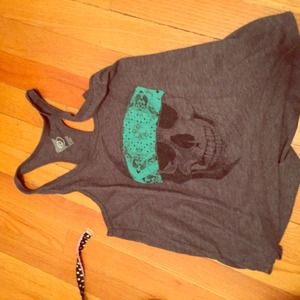 Skull loose tank top