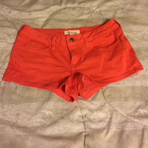 Forever 21 Orange Stretch Booty Shorts - Picture 1 of 2