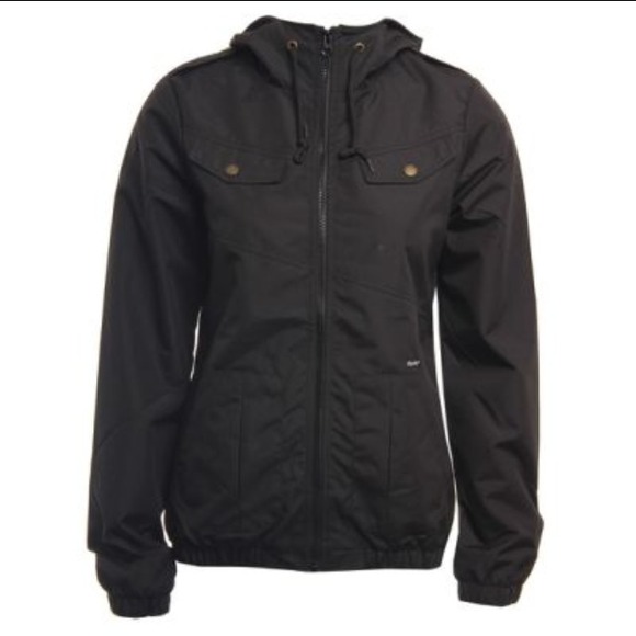 Black Volcom Windbreaker - Picture 1 of 3