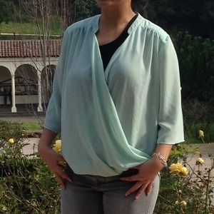 Turquoise blouse