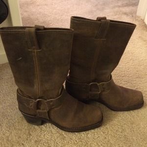 frye brown harness boot